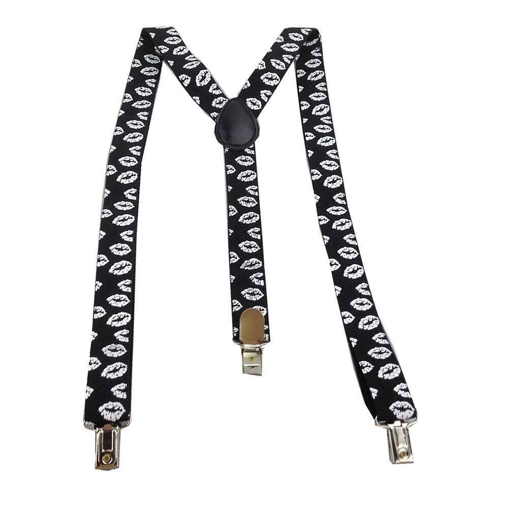 Long Kids Y Shape 3 Clips Elastic Slim Braces