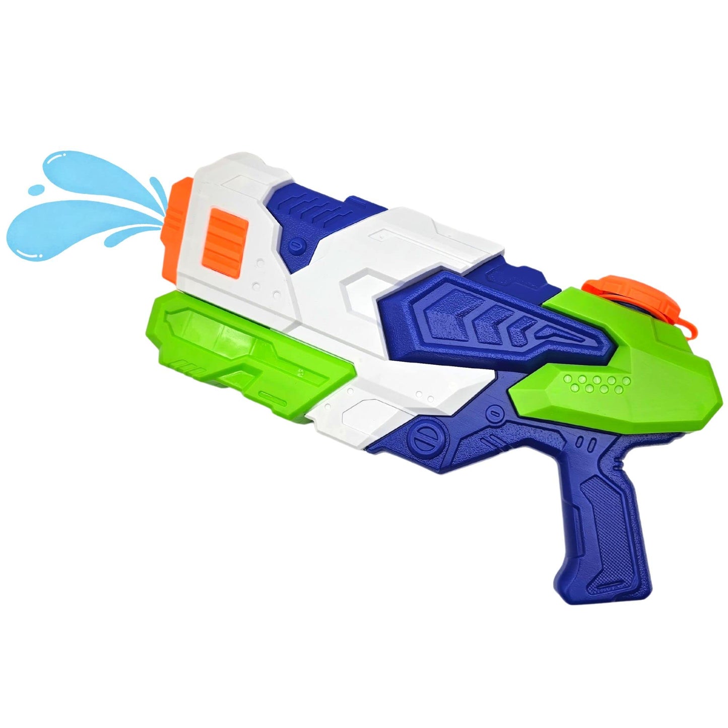 alldoro 60103 Water Power Wasserpistole ca. 27 cm, Reichweite bis zu 8 Meter, Wasserkanone mit 240 ml Wassertank, für Kinder ab 3 Jahren