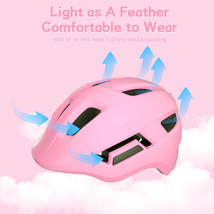 FAYDUDU Toddler Helmet Children's Bicycle Helmet Baby Multi-Sport Adjustable Helmet Sports Helmet Cycling Bicycle Scooter Skateboard Helmet Lightweight for Children Boys Girls from 2-8 Years Old
