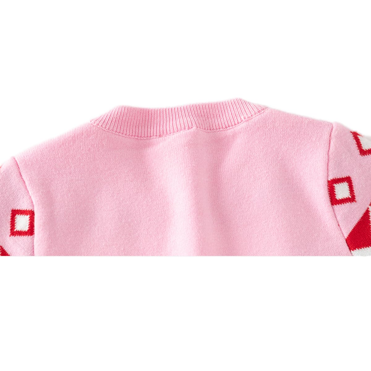 Fandecie Children's Christmas Jumper Cotton Crew Neck Christmas Elk Santa Sweater Girls Boys Sweatshirt Jumper 2-7 Years