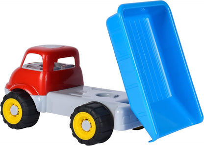 LKW Kipper mit Bagger, Sandspielzeug, 29cm/36cm, Reifen Softmaterial, ab 10 Monate