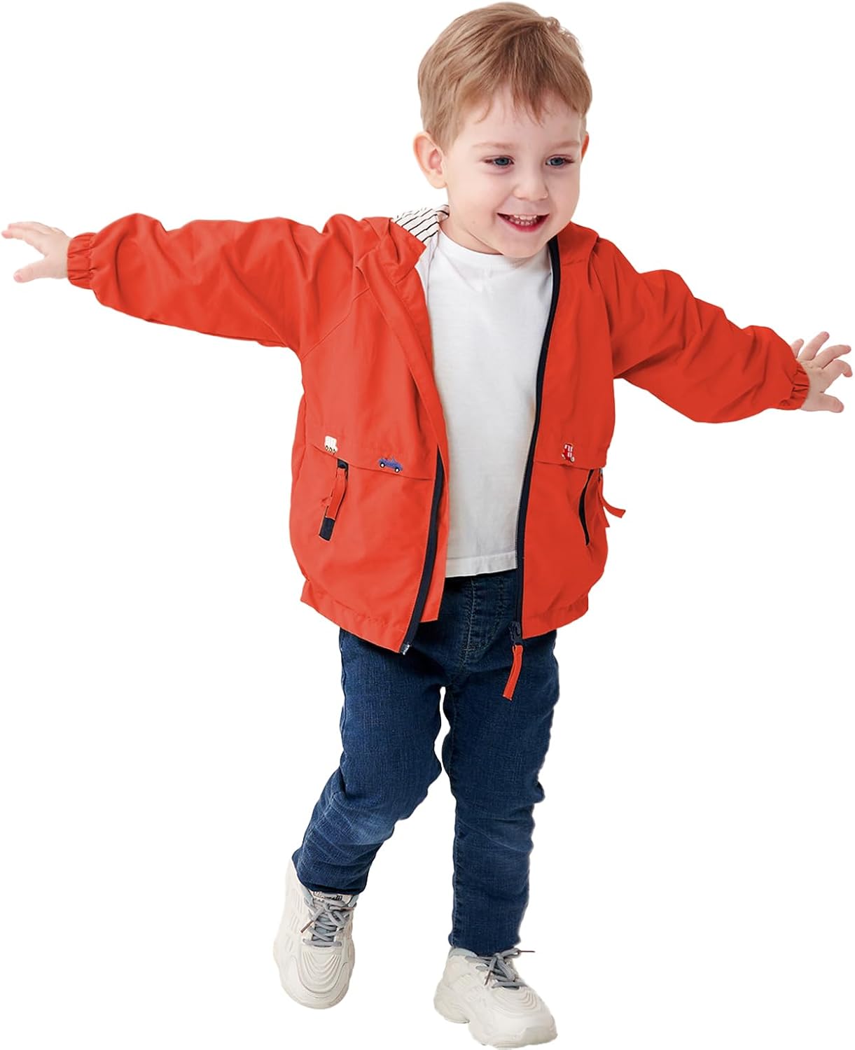 Volunboy Baby Kapuzen Jackets, Jungen Langarm Winddicht Mantel Cartoon Aufdruck Jacken