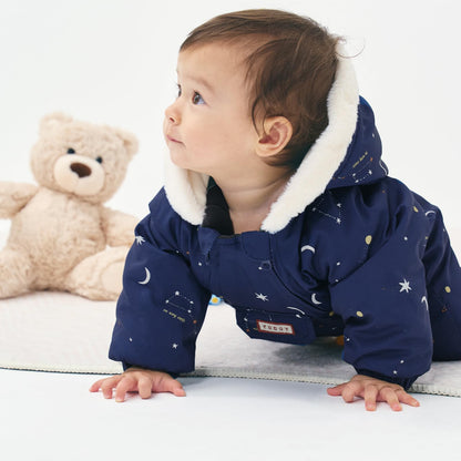 JiAmy Baby Snowsuit, Baby Boys Girls Winter Jumpsuit Romper Newborn Snow Overall for 0-24 Months