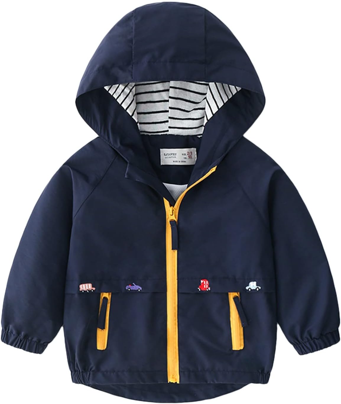 Volunboy Baby Kapuzen Jackets, Jungen Langarm Winddicht Mantel Cartoon Aufdruck Jacken