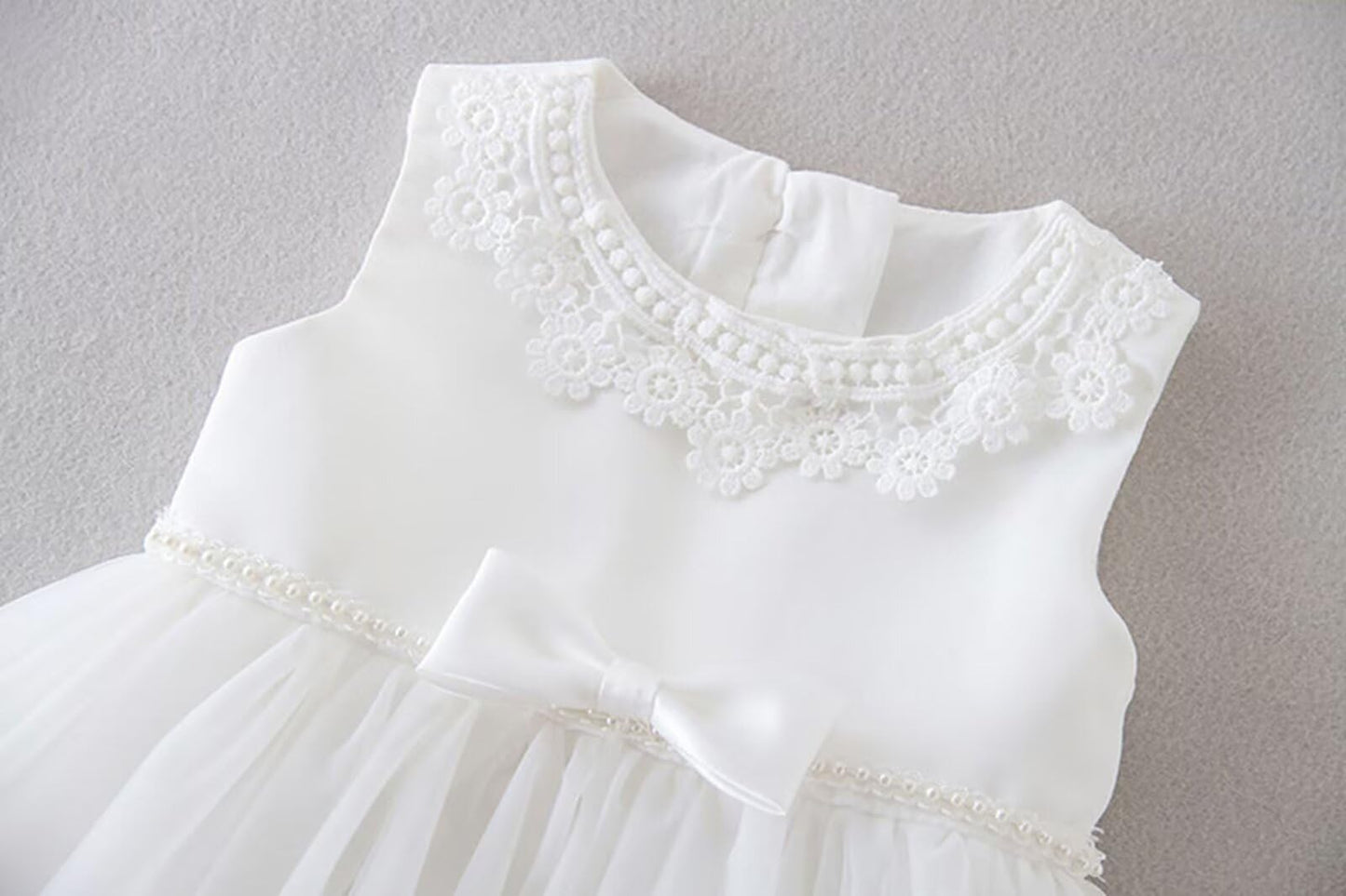 Baby Mädchen Weiße Taufe Kleid mit Kapuze Neugeborene Taufe Kleid Spitze Kleid für Hochzeit Geburtstag