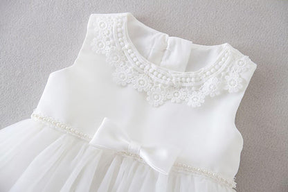 Baby Mädchen Weiße Taufe Kleid mit Kapuze Neugeborene Taufe Kleid Spitze Kleid für Hochzeit Geburtstag
