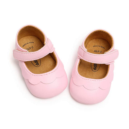 MASOCIO Baby Lauflernschuhe Krabbelschuhe Mädchen Kleinkind Rutschfesten Lederpuschen Babyschuhe 3-18 Monate
