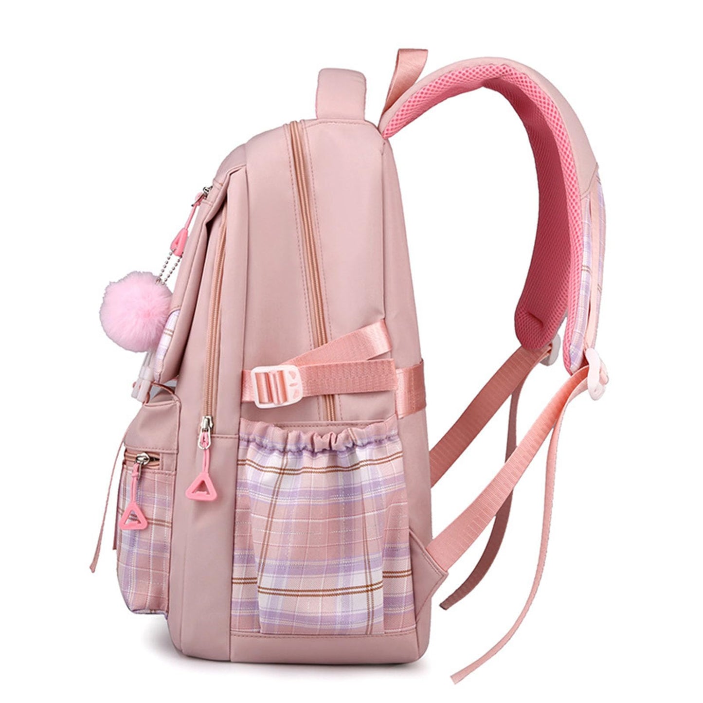 College Campus Schoolbag Weibliche Koreanische Version Schule Rucksack Belastung Linderung Mädchen Schultasche Junior Schulter Rucksack Reiner Farbeinkaufsrucksack