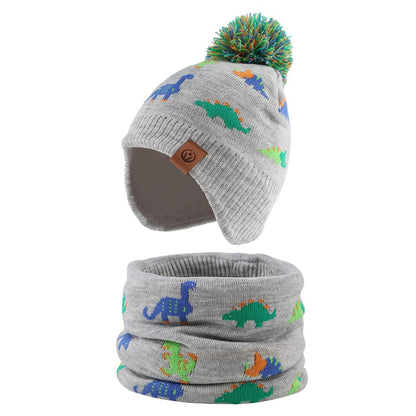 XIAOHAWANG Baby Strickmütze Winter Babymütze Junge Warme Kindermütze Junge Beanie Mütze Dicke Wintermütze für Herbst,Winter