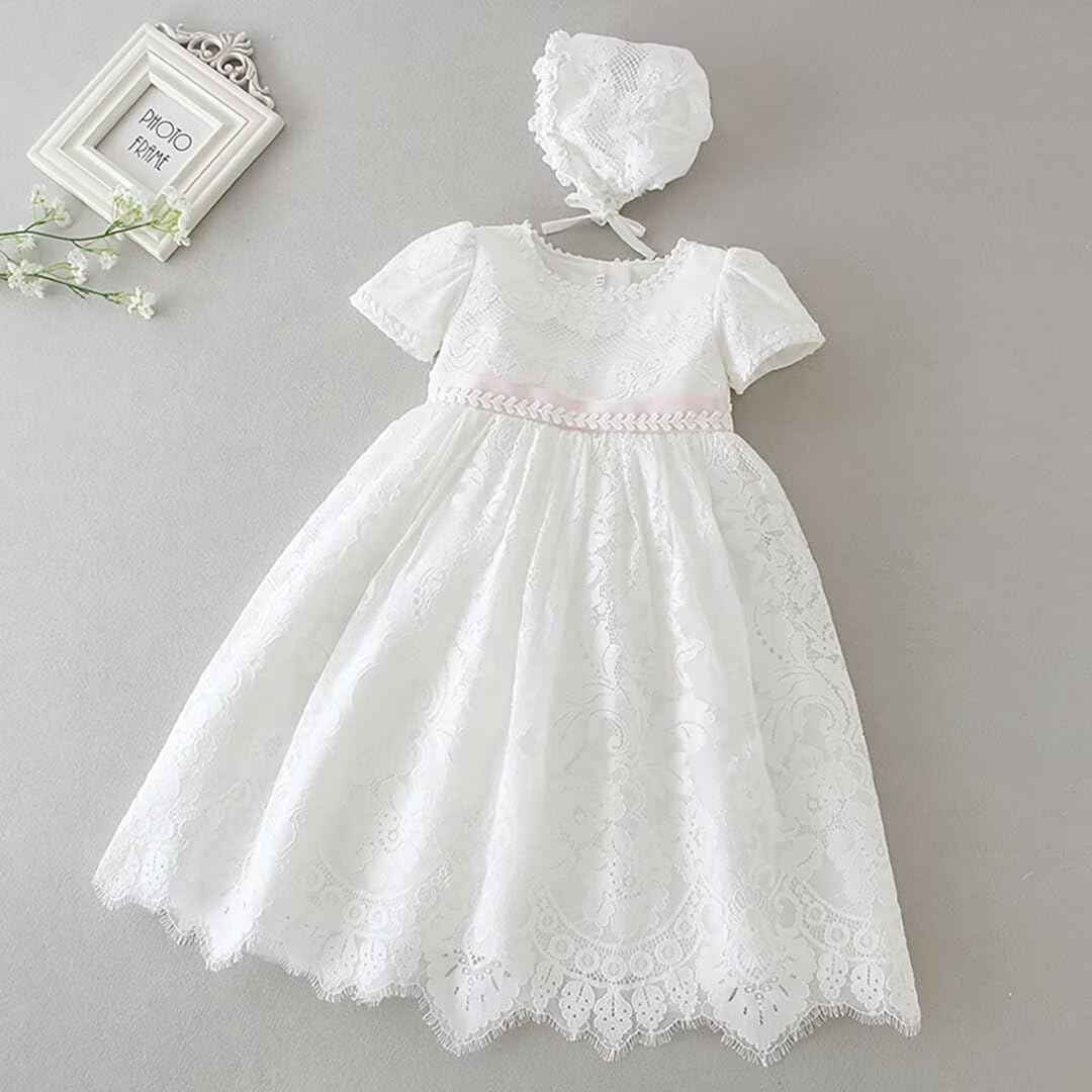 Baby Long Christening Dresses White Christening Dress Special Occasion Dresses for Girls Birthday