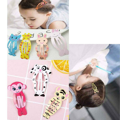 Pack of 18 Fashion Animal Hair Pins, Children's Hair Clips, Cartoon Clips, Accessories for Baby, Toddlers, Girls, Children, Multicoloured