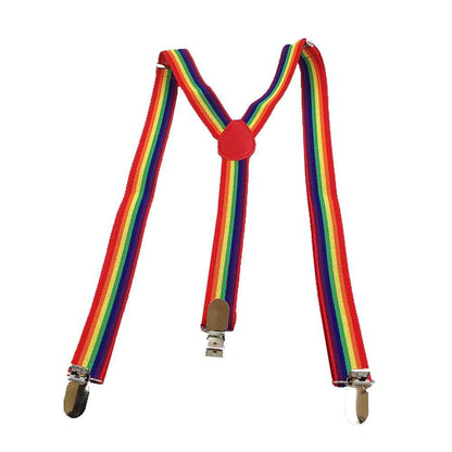 Long Kids Y Shape 3 Clips Elastic Slim Braces