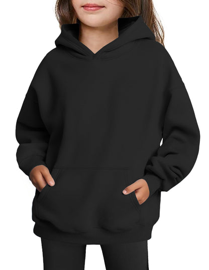Arshiner Girls' Warm Fleece Children's Hoodie Winter Pullover with Pocket Sweatshirt for Girls 6-16 Years