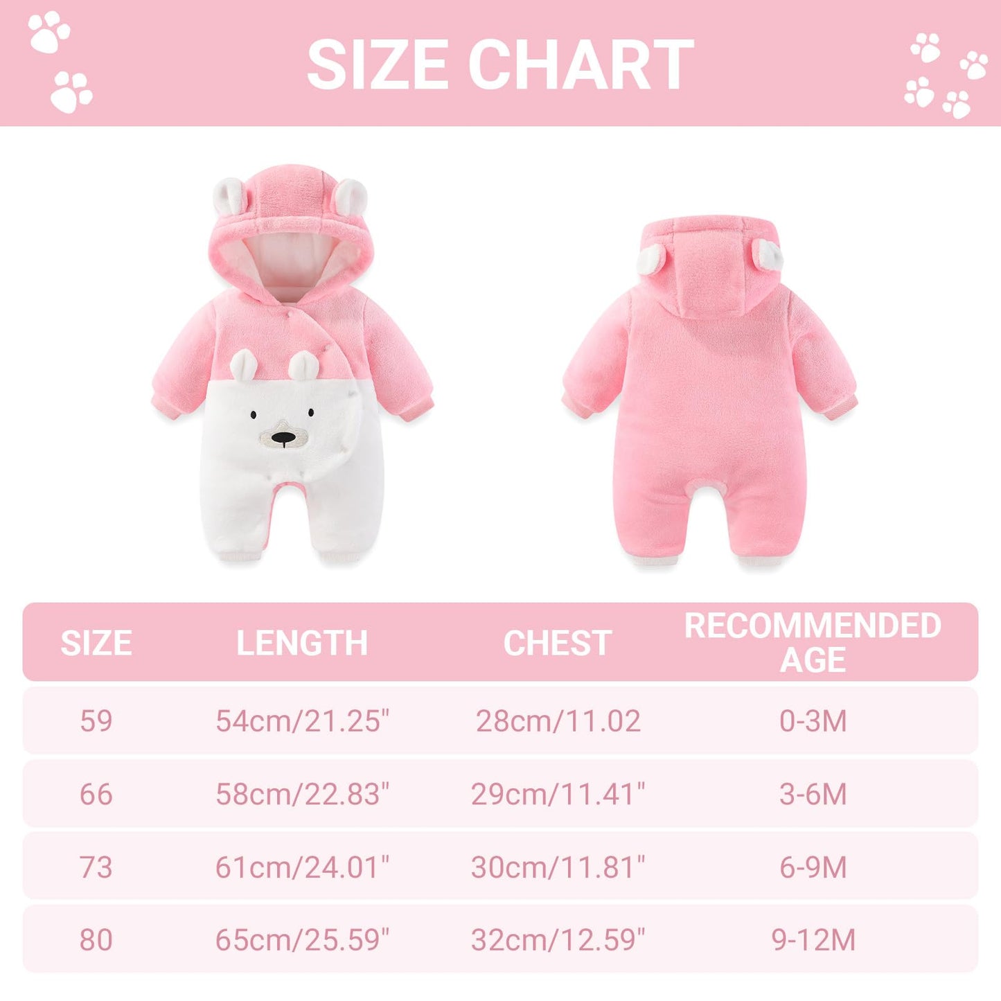 Baby Overalls Winter Schneeanzug Baby Flanell Wärmer Winter Overalls Overall für Jungen Mädchen