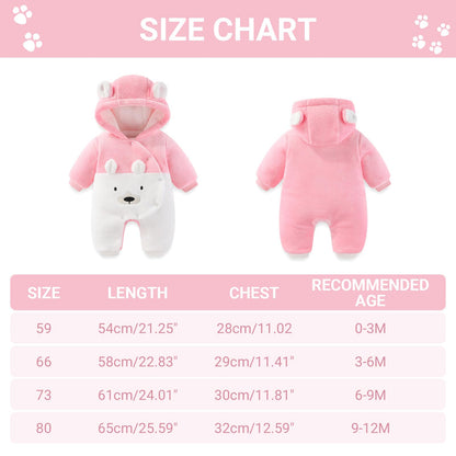 Baby Overalls Winter Schneeanzug Baby Flanell Wärmer Winter Overalls Overall für Jungen Mädchen