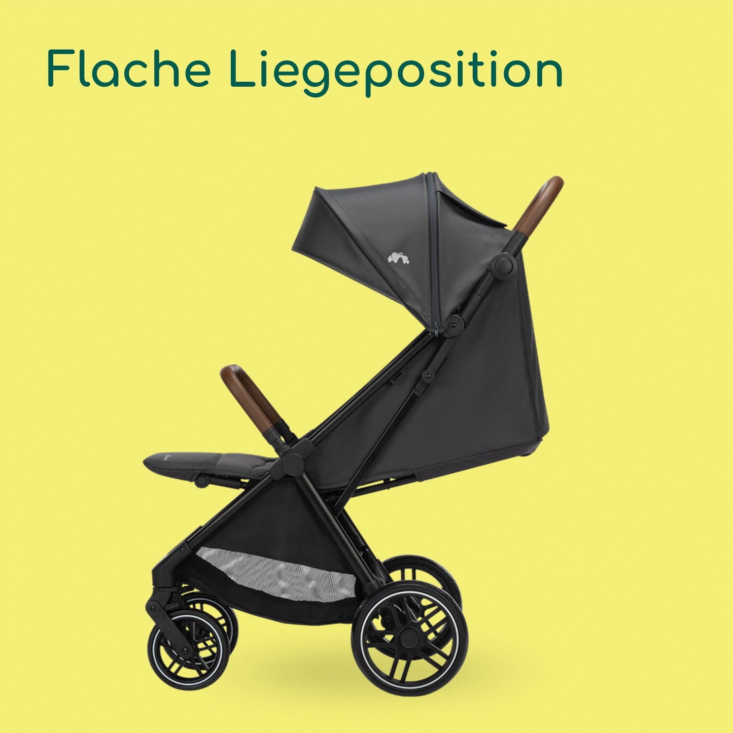 Bebeconfort Indra Stroller, 0-4 Years (22 kg), Quick Automatic Folding Pushchair, Integral Suspension, Small Folding, Flat Reclining Position, Car Seat Compatible, Mineral Graphite