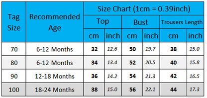 Geagodelia Baby Boys’ Clothing Set with Long Sleeve Top and Trousers