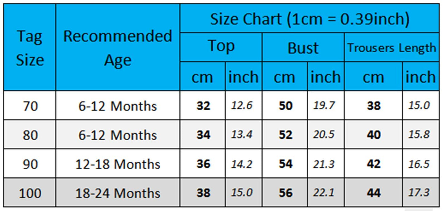 Geagodelia Baby Boys’ Clothing Set with Long Sleeve Top and Trousers