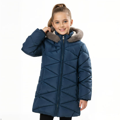Sunny Sprout Girls' Winter Coats with Hood - Girls' Outerwear Winter Puffer Jacket with Heavy Fleece Lining | Children's Jackets &amp; Coats 