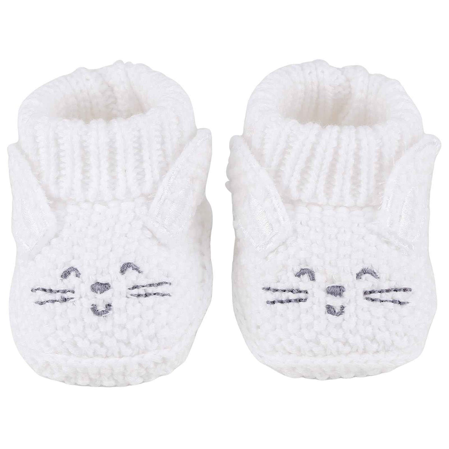 LACOFIA 2 Pairs Newborn Knitted Baby Shoes Soft Baby Boys Girls Ankle Boots 0-3 Months