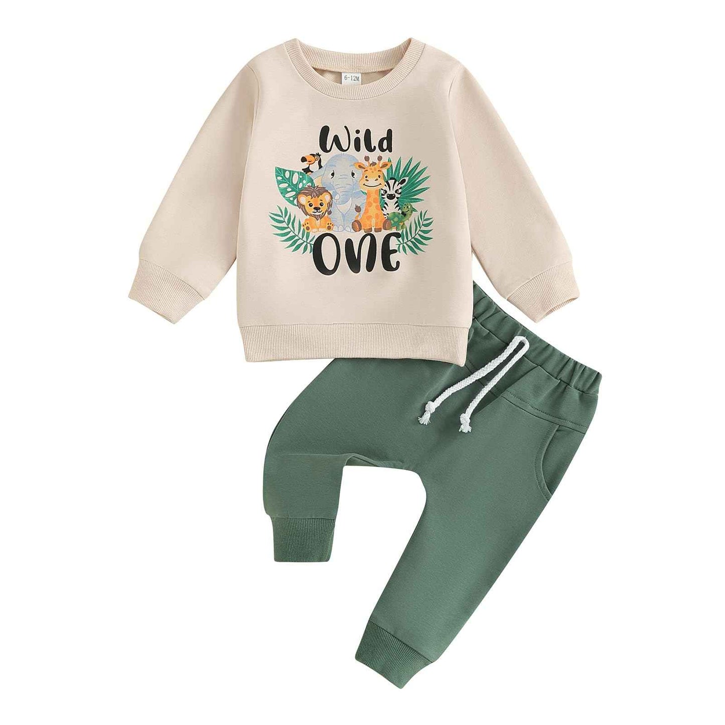 Geagodelia 1st Year Birthday Outfit Baby Boy Clothing Set Long Sleeve Sweatshirt and Trousers Clothing Sets for Boys