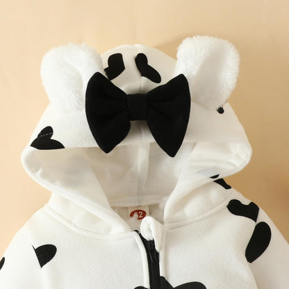Baby Strampler Neugeborenen Herbst Winter Overall Kleinkind Tier Kostüm Overall mit Kapuze Langarm Bodysuit für Baby Mädchen Jungen Kuscheln