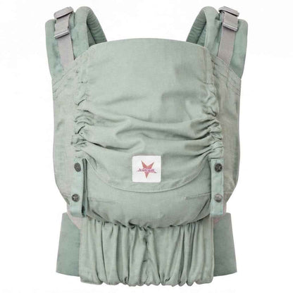 KOKADI Babytrage Flip Just Mint - Babytrage ab Geburt ✓ Ergonomisch ✓ Mitwachsend ✓ Half-Buckle ✓ Bio-Baumwolle ✓ GOTS zertifiziert ✓ GRATIS BeutelGröße: Baby