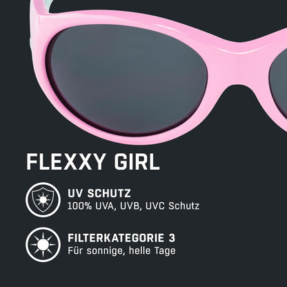 ALPINA FLEXXY GIRL - Verspiegelte und Bruchsichere Sonnenbrille Mit 100% UV-Schutz Für Kinder