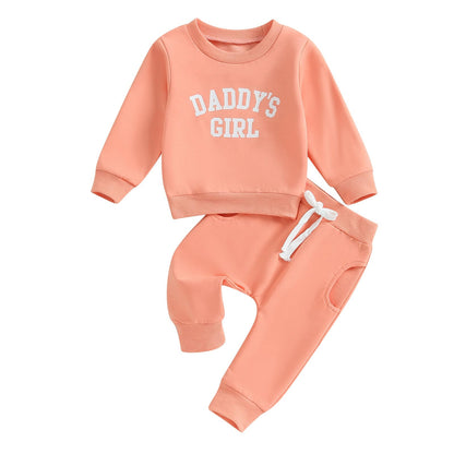 Himllauen Baby Mädchen Kleidung Sweatshirt + Lange Hose Zweiteiler Babykleidung Set Kleinkind Outfits