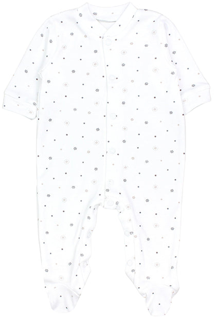 TupTam Baby Jungen Schlafstrampler Langarm Strampler Schlafanzug mit Fuß 3er Pack