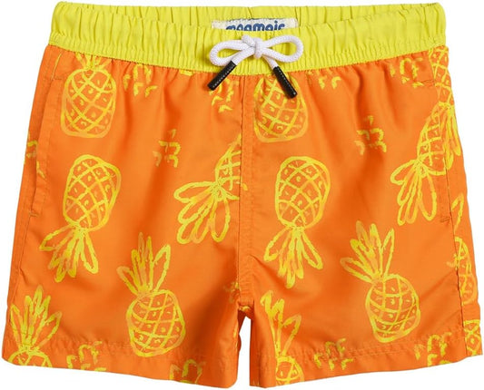 MaaMgic Boys’ Small Swimming Shorts, Quick-Drying Board Shorts with Mesh Lining, Pockets and Adjustable Drawstring