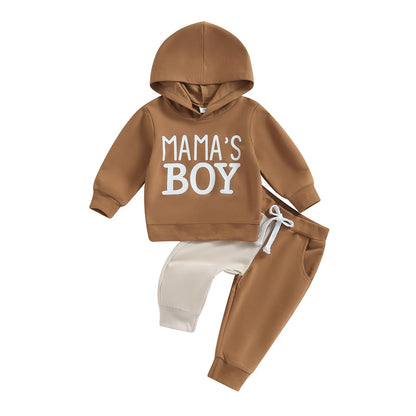 Yassiglia Baby Jungen Kleidung Set Neugeborene Zweiteiler Outfit Kleinkind Herbst Bekleidungssets Jogginganzug für Baby Junge Kapuzenpullover + Hosen Set