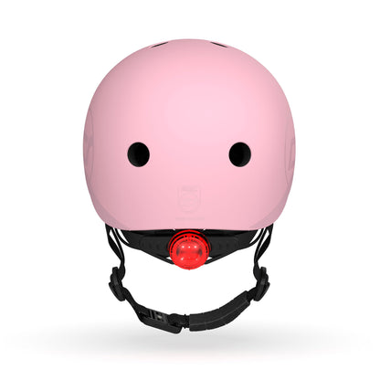 Scoot and Ride Baby Helmet with Adjustable Straps - Matte Finish - Small and Medium - Includes LED Safety Light and Soft Fleece Padding for Extra Protection