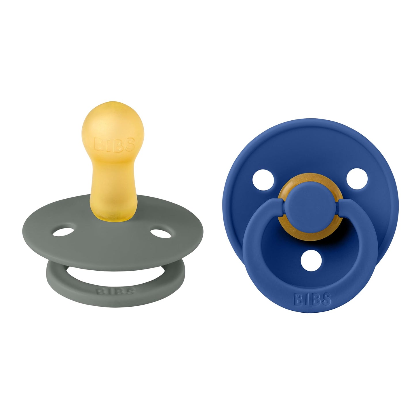 BIBS Colour Schnuller 2er-Pack, BPA-frei, Kirschform Nippel. Naturkautschuk/Latex, Hergestellt in Dänemark. Größe 2 | 6+ Monate | 2-Pack, Coral/Ruby