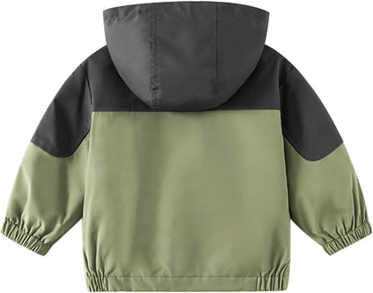 Volunboy Baby Kapuzen Jackets, Jungen Langarm Winddicht Mantel Cartoon Aufdruck Jacken