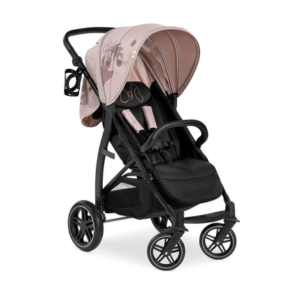 hauck Rapid 4D, Rosa - Kinderbuggy mit Liegefunktion ab Geburt bis 22 kg - UV Schutz 50+ - Klein Zusammenklappbar - Höhenverstellbarer Schieber mit Getränkehalter - Pannensichere Gummi Räder - Meloni2