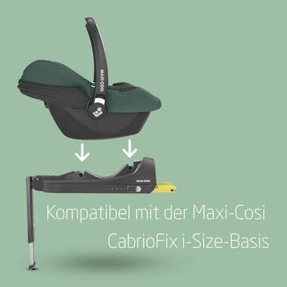 Maxi-Cosi CabrioFix i-Size, Babyschale, 0–12 Monate, max. 12 kg, leichter i-Size Kindersitz (3,2 kg), Sonnenverdeck, gepolsterter Sitz, für viele Maxi-Cosi Kinderwagen, Essential Green - Meloni2