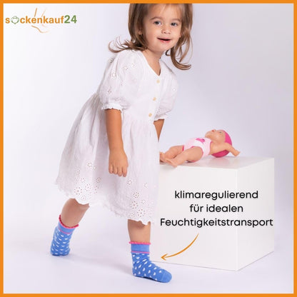 10 Paar Kinder Socken Jungen & Mädchen Baumwolle Kindersocken