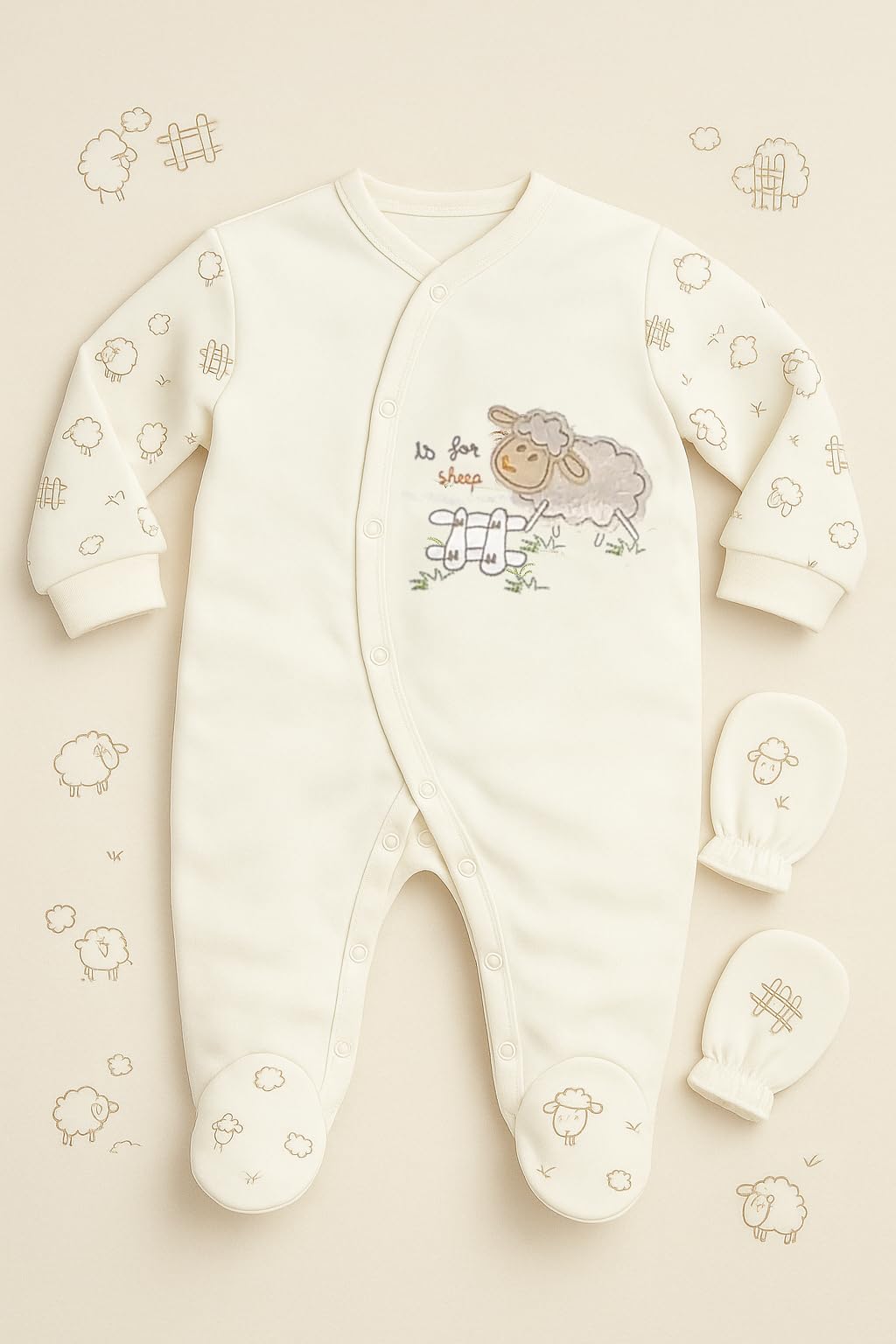 Newborn Baby Gift Set 100% Natural Cotton First Equipment Unisex Clothing Gift Set Baby Equipment for Babies 0-4 Months, koala