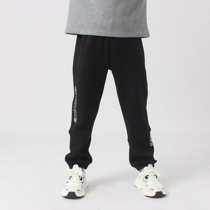 SERENYOU Jungen Jogginghose Hose Freizeit Joggers Kinder Sports Sweathose mit reflektierendem Grafikprint