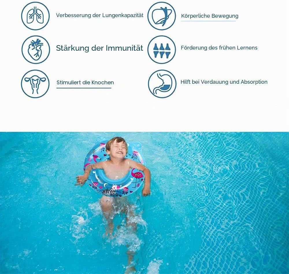 Baby Schwimmring, Baby Schwimmen Ring, Schwimmhilfe mit Schwimmsitz, Schwimmreifen für Kleinkind von 6 Monate bis 48 Monate, Schwimmlernhilfe für Mädchen und Jungs