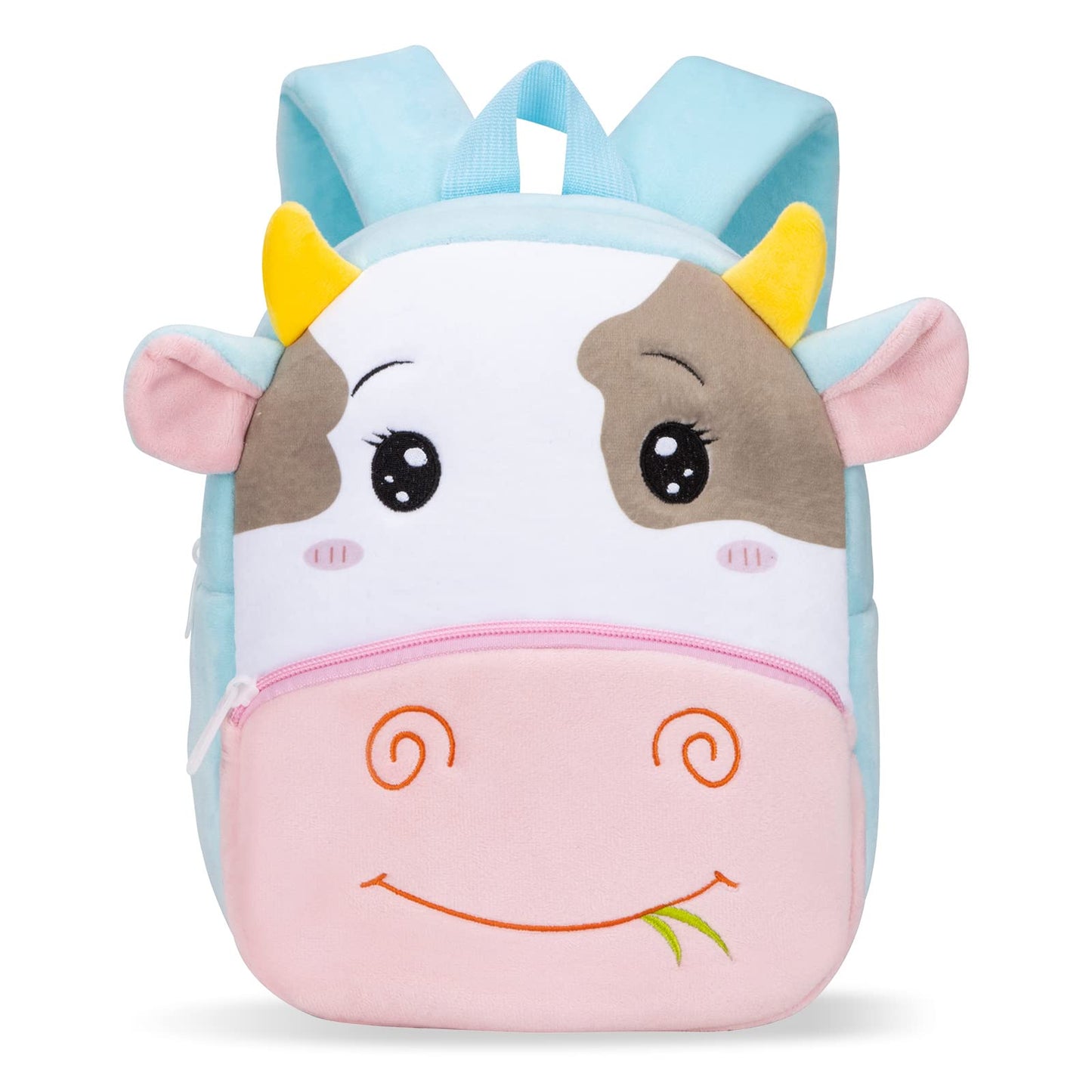 Kinderrucksack Kinder Mini Schulrucksack Tiere Kindergartentasche fur Jungen Madchen Kleinkind (Rosa Kuh)
