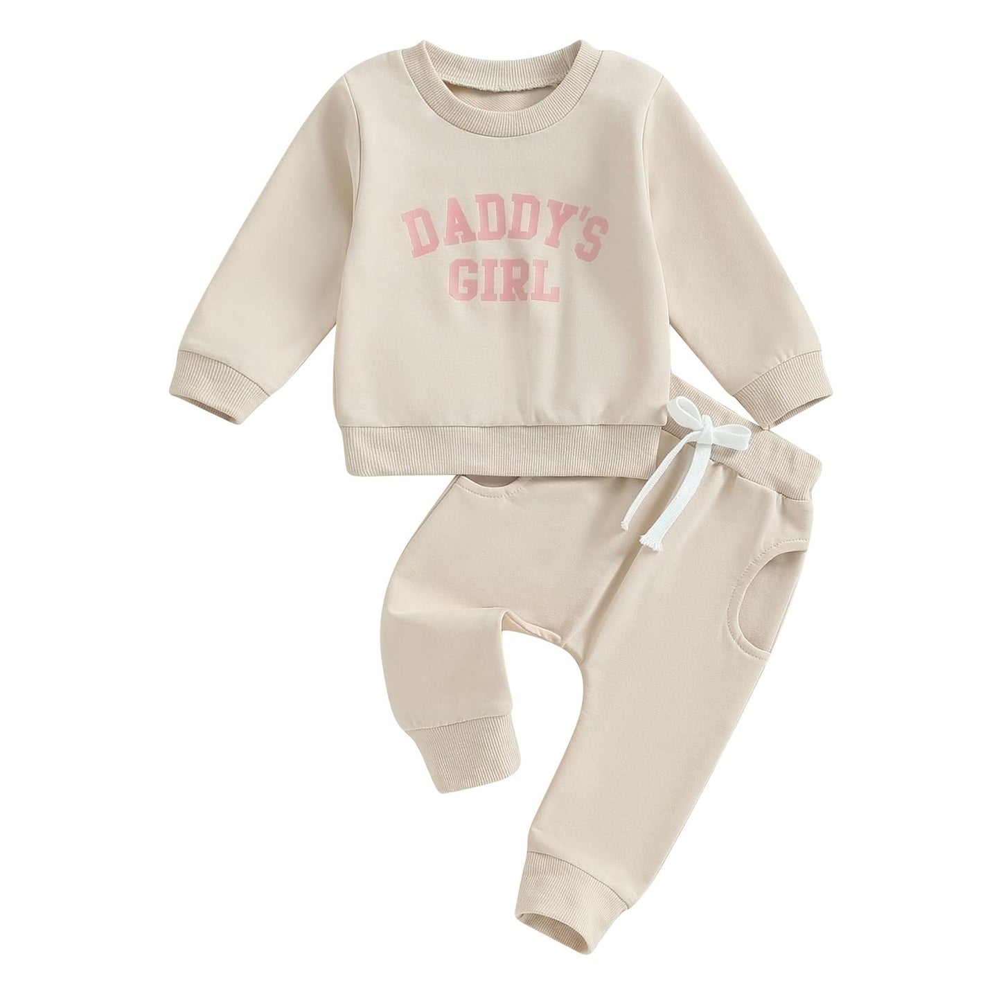 Himllauen Baby Mädchen Kleidung Sweatshirt + Lange Hose Zweiteiler Babykleidung Set Kleinkind Outfits