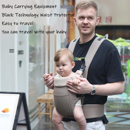 Babytrage Neugeborene Ab Geburt,Tragetuch Baby Neugeboren,Babytrage Ab Geburt, Mehrere Haltepositionen, mit klappbarem Nacken- und Lendenwirbeldekompressionsdesign für Säuglinge und Kleinkinder