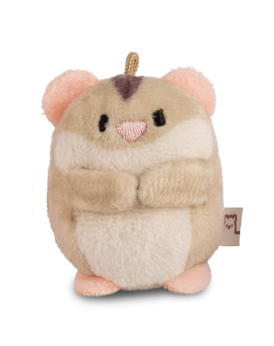 NICI My Mochi Cuddly Toy Ladybird Dozz Hamburger 5 cm Beige - Soft Plush Toy - Cute Plush Toy for Cuddling and Playing, for Children and Adults, Great Gift Idea