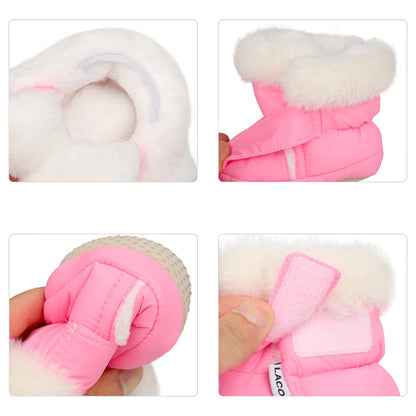 LACOFIA Baby Boys Girls Winter Shoes Baby Winter Boots with Non-Slip Soft Sole Crawling Shoes