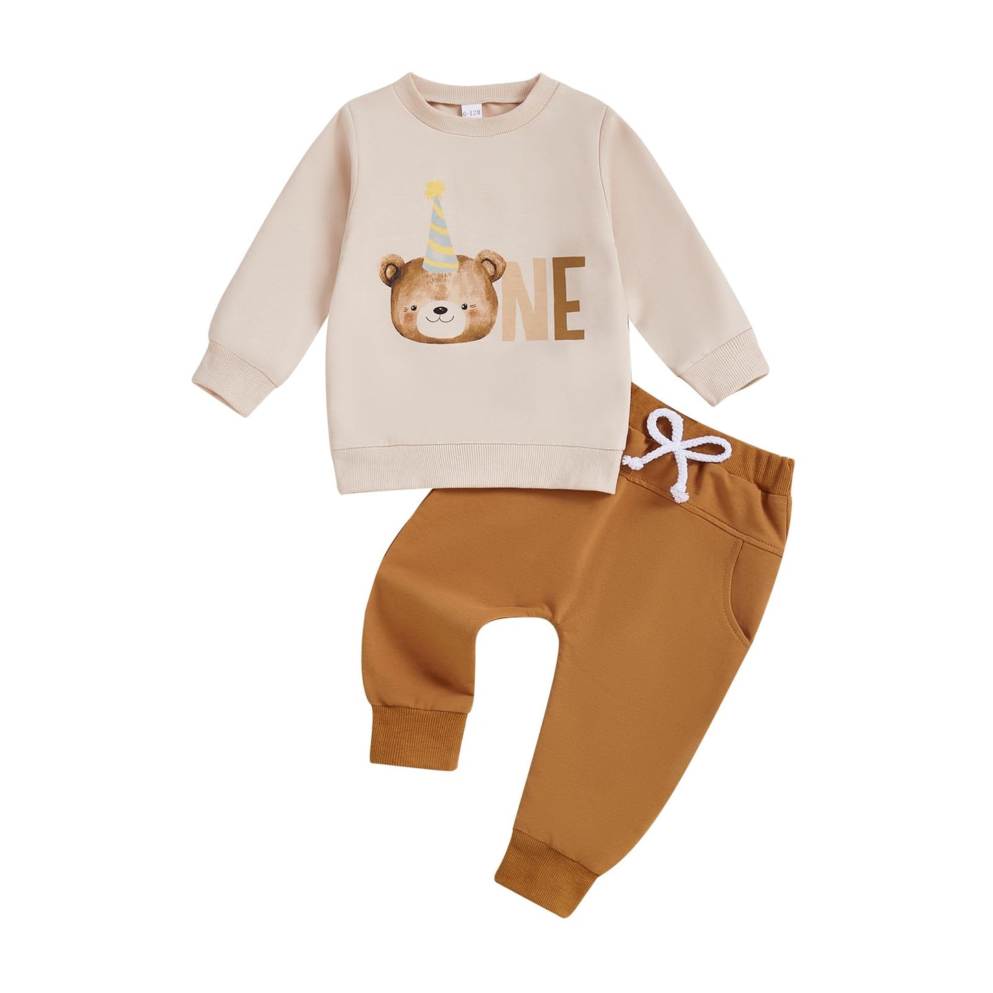 1. Jahr Geburtstag Outfit Baby Junge Kleidung Set Langarm Sweatshirt und Hose Kleidung Sets für Jungen