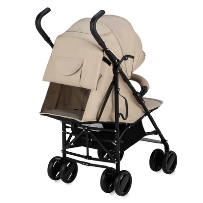 MoMi AKIRA Kinderbuggy Kinderwagen ab 6 Monaten (bis 15 kg), verstellbarer 5-Punkt-Sicherheitsgurt, Babytasche, Einkaufskorb, Regen- und Insektenschutz.