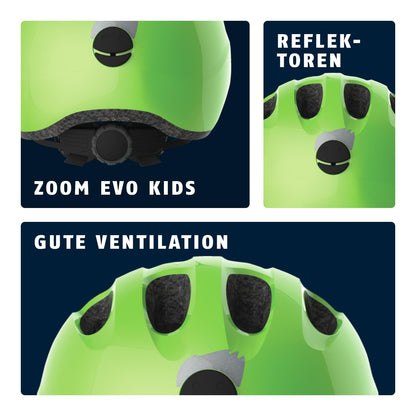 ABUS Kinderhelm Smiley 2.0 - Robuster Fahrradhelm für Mädchen und Jungs