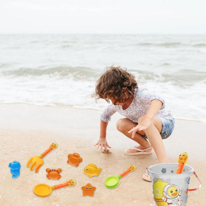 Strand Sandspielzeug Set, 14 Stück Sandkasten Spielzeug Set mit Sand Förmchen, Eimer, Schaufeln, Gießkanne Sandspielzeug Set für Kinder,Sandspielzeug ab 1 Jahr